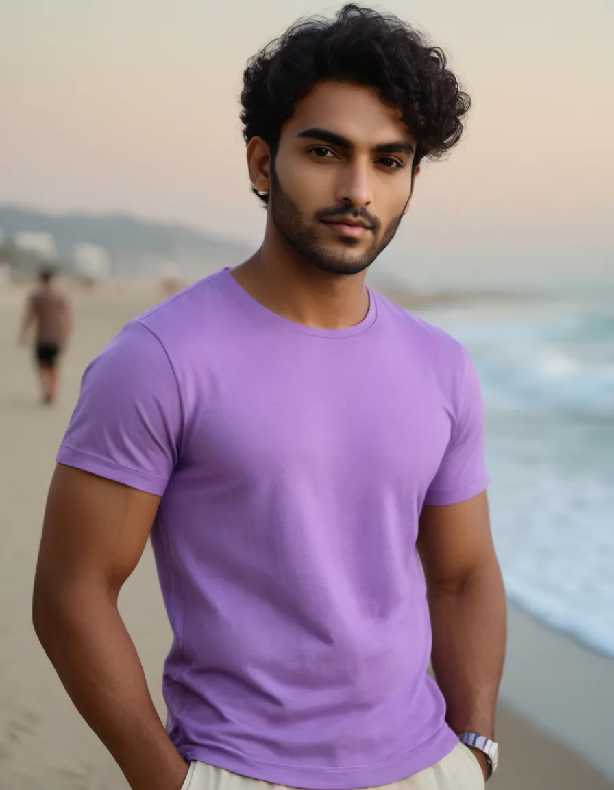 Massari Lavender Flex 180 GSM Tee – Soft Stretch, Everyday Comfort (1) Massari Lavender Flex 180 GSM Tee – Soft Stretch, Everyday Comfort - Image 1