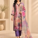 Pastel Floral Printed Kurta Set